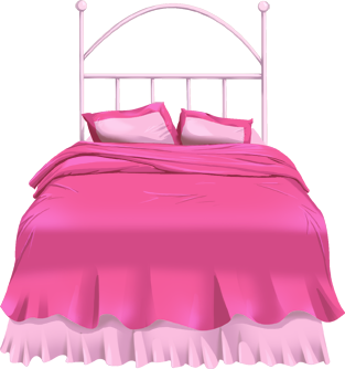 Pink bed