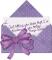 purple envelope ~ thinking of you today