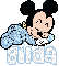 Gilda Sleeping Baby Mickey Mouse
