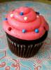 Pink Covered Cupcake