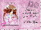 Anime Picture Postcard Pink - I Miss U