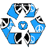 recycle love falling peace signs