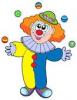Juggling clown