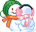 snowman kiss