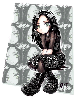 Goth girl alone
