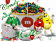 Cindy's bowl of M&M's