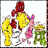 pooh and piglet smelling a pie