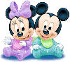minny and mickey as babies