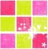 pink & green squares