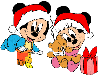 Baby Minnie & Baby Mickey X-mas