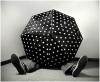 Black and White polka dotted Umbrella