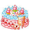 kawaii cake w/ a blob