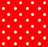 red polka dots