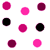 polka dots on pink