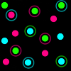 neon dots