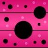 hot pink big dots