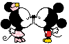Mickey&Minnie kiss