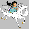 Jasmine with horse