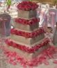 Wedding Cake with Light Pink Roses