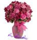 Pink Roses in Vase - Hugs, Hugs, Hugs