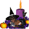 witch and candle