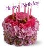 Happy Birthday Cake - Flowers