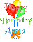 Happy Birthday Asma Balloons