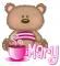 teddy bear with coffee ~ Mary