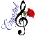 Crystal Rose and Treble Clef