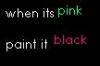 black not pink