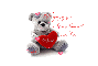 bear holding a heart
