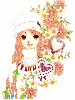Lady w/hearts & flowers