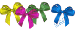 Colored bows