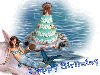 Mermaid happy birthday