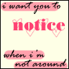 Notice you