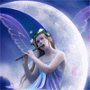 Night fairy with a flute