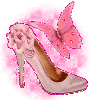 Pink Shoes With Butterfly