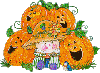 Fall Scarecrow & pumpkins