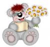 CREDDY BEAR WITH FLOWERS