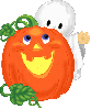 GHOST WITH A PUMPKIN