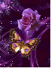 Purple Rose with Butterfly