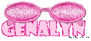 Pink Glitter Sunglasses -Genalyn-