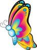 Colorful butterfly (side)