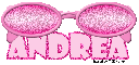 Pink Glitter Sunglasses -Andrea-