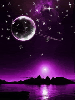 purple moon light