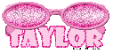 Pink Glitter Sunglasses -Taylor-