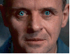 Dr. Lecter's sexy blue eyes