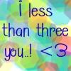 Less than three you