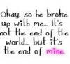 End Of The World </3
