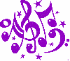 Colorful Music Notes BG